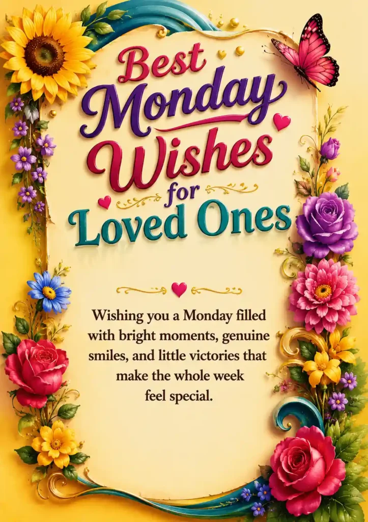 Best Monday Wishes for Loved Ones
