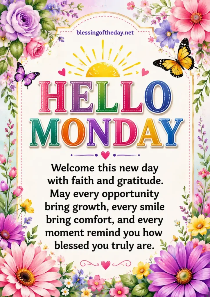 Monday Blessings Images